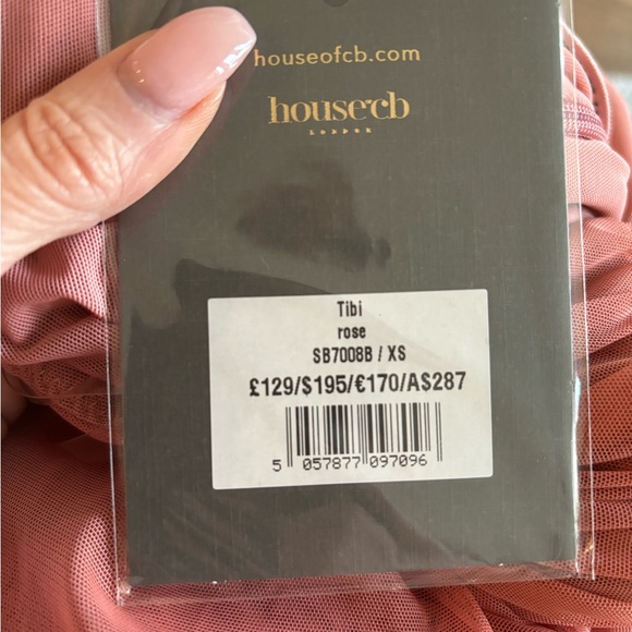 House of CB Tibi dress in rose XS - Picture 5 of 5